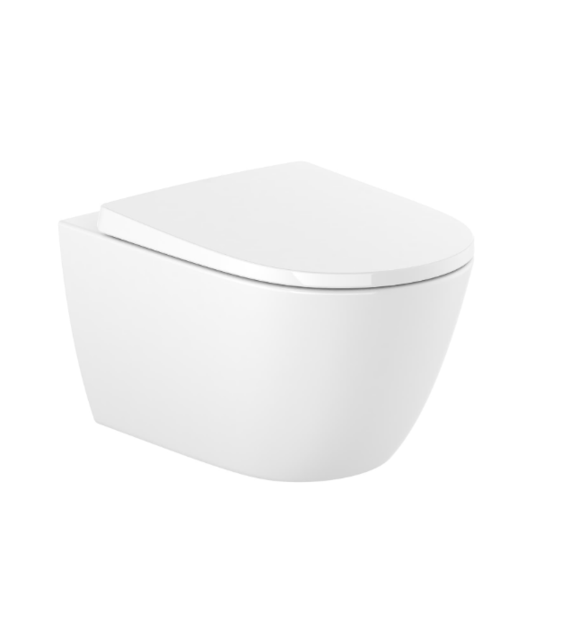 ONA MISKA WC WISZ. RIMLESS VERTEX + DESKA W/OPAD