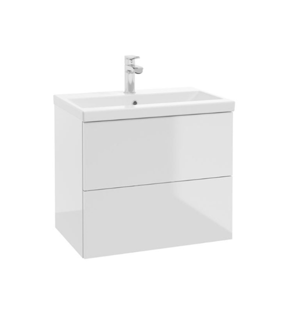 FARO D60 SZAFKA UMYWALKOWA 2S BIAŁY POŁYSK