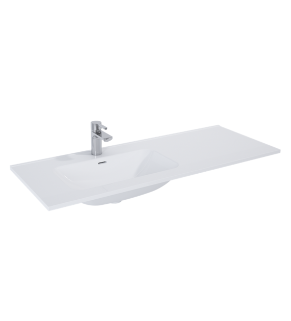 UMYWALKA SKAPPA 120 LEWA (80+40) CERAM WHITE HG