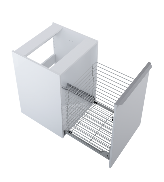 KOMODA LOFTY 50 Z KOSZEM CARGO WHITE HG PDW