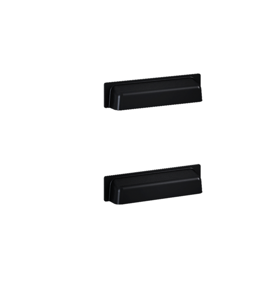 UCHWYT INGE BLACK MATT 12 [2 SZT] L-116