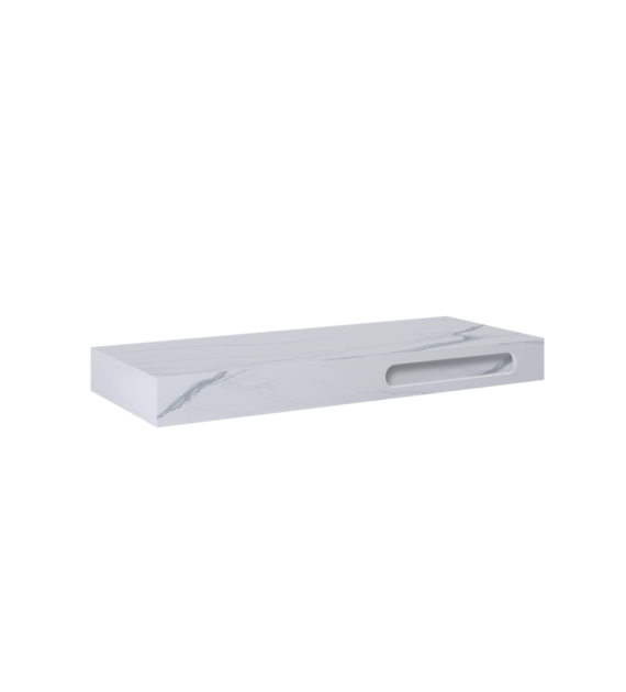 KONSOLA MARMUR CALACATTA 120/46/12 WHITE MATT
