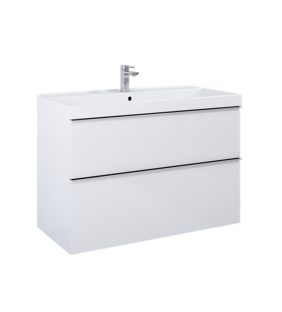 SZAFKA LOOK 100 2S WHITE MATT PDW