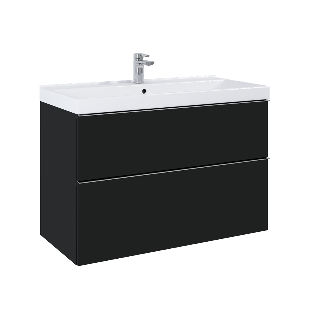 LOOK SZAFKA 100 2S BLACK MATT PDW