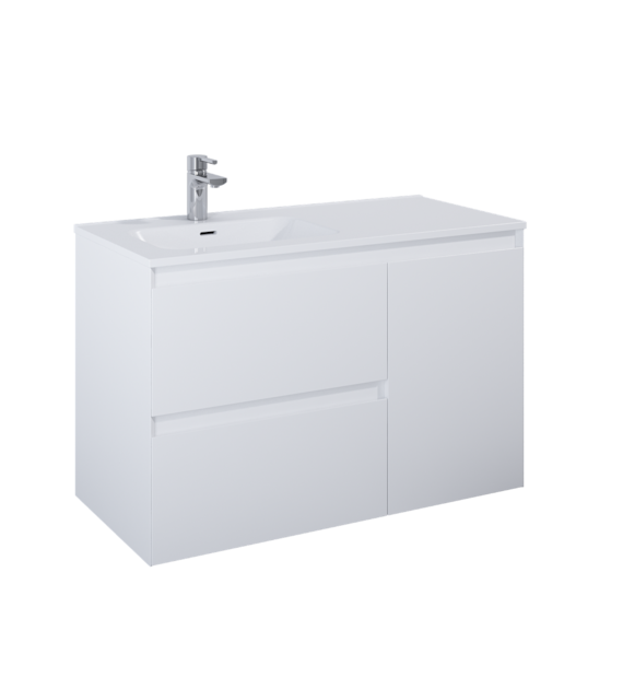 SZAFKA SPLIT 100 2S L CARGO WHITE MATT PDW