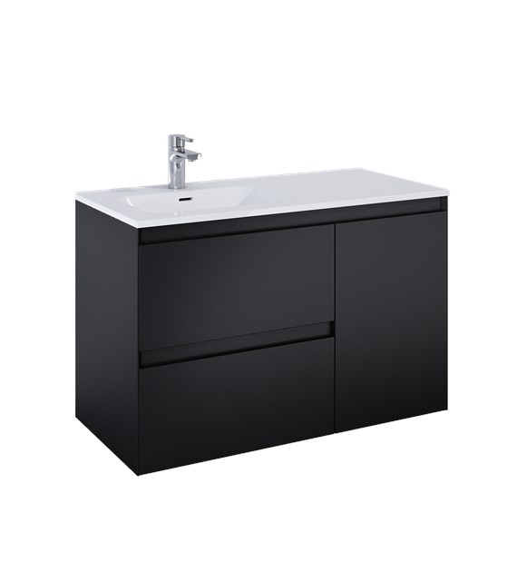 SZAFKA SPLIT 100 2S L CARGO BLACK MATT PDW