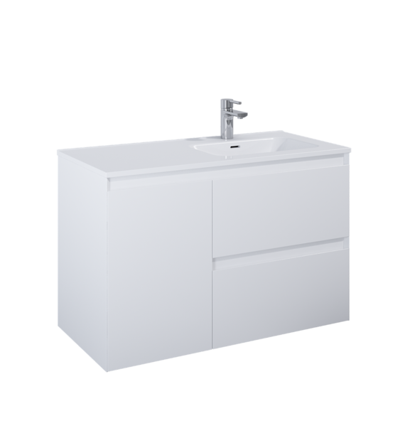 SZAFKA SPLIT 100 2S P CARGO WHITE MATT PDW