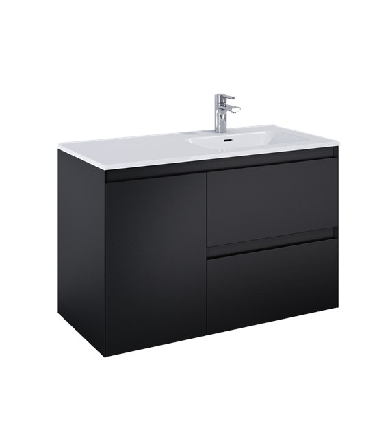 SZAFKA SPLIT 100 2S P CARGO BLACK MATT PDW