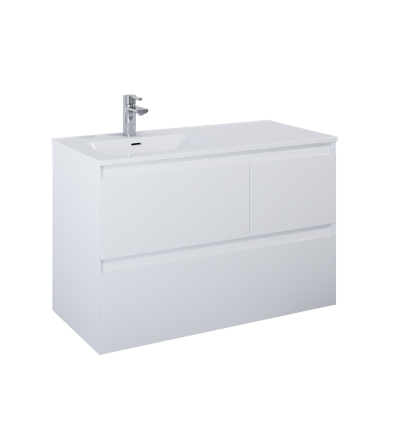 SZAFKA SPLIT 100 3S L WHITE MATT PDW