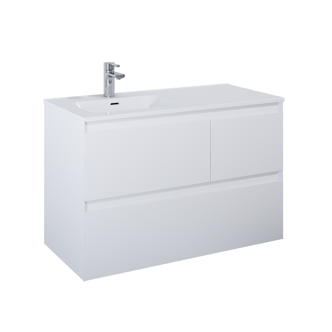 SPLIT SZAFKA 100 3S L WHITE MATT PDW