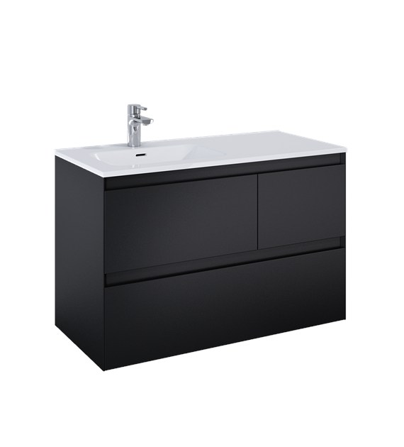 SZAFKA SPLIT 100 3S L BLACK MATT PDW