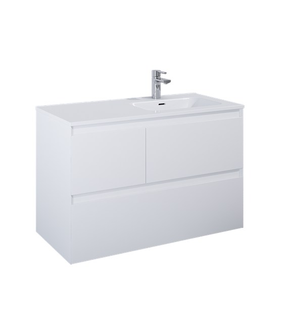 SZAFKA SPLIT 100 3S P WHITE MATT PDW