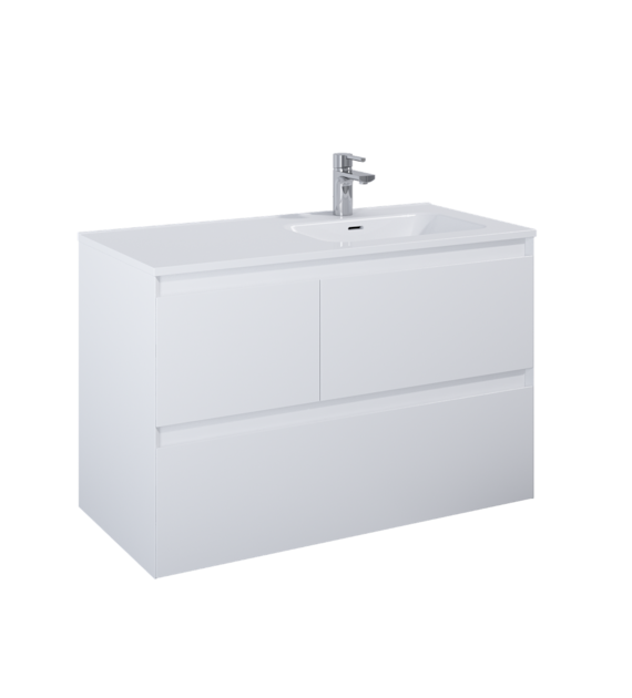 SZAFKA SPLIT 100 3S P WHITE MATT PDW
