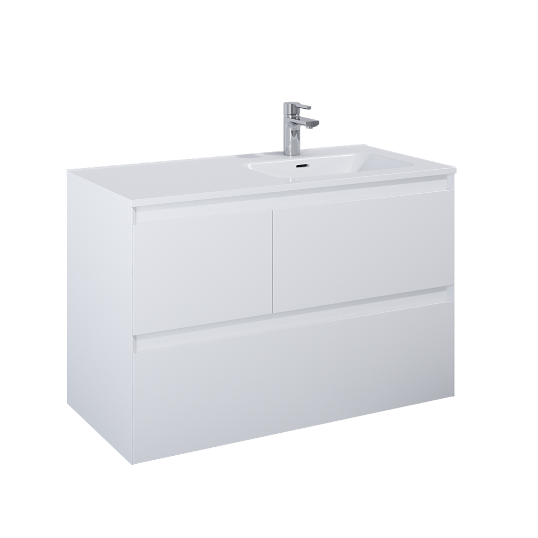 SPLIT SZAFKA 100 3S P WHITE MATT PDW