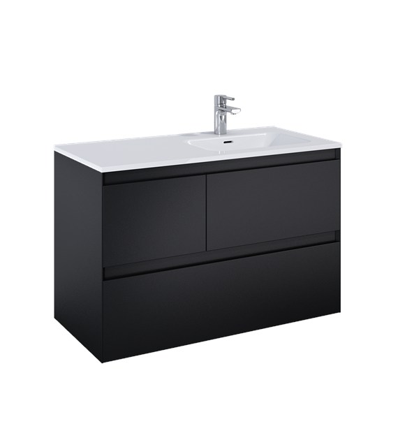 SZAFKA SPLIT 100 3S P BLACK MATT PDW