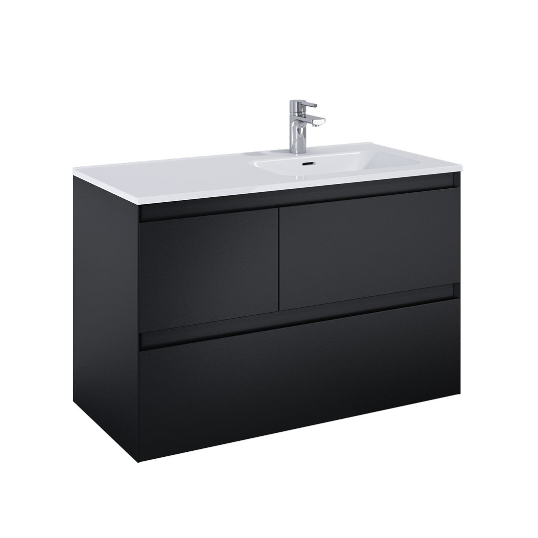 SPLIT SZAFKA 100 3S P BLACK MATT PDW