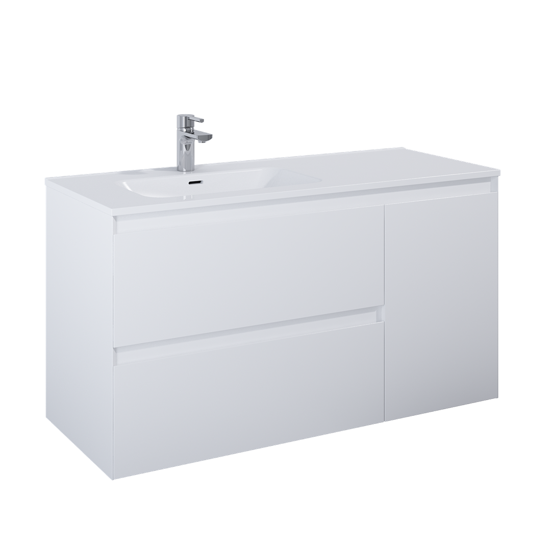 SPLIT SZAFKA 120 2S LEWA CARGO WHITE MATT