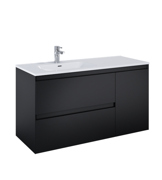 SZAFKA SPLIT 120 2S L CARGO BLACK MATT PDW