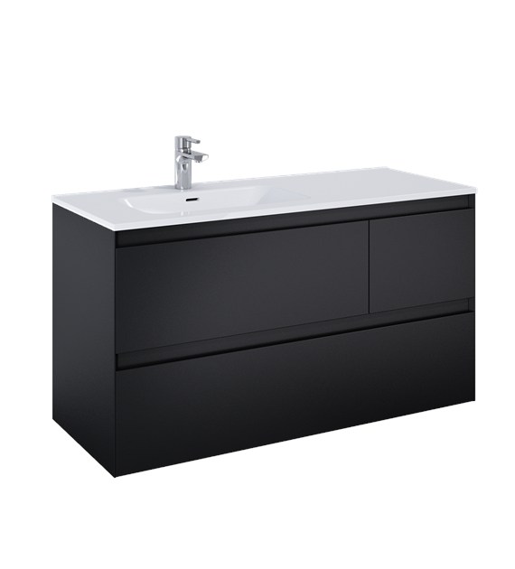 SZAFKA SPLIT 120 3S L BLACK MATT PDW