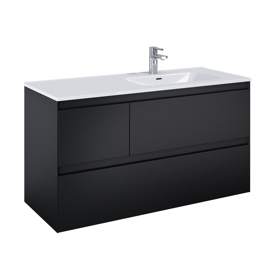 SPLIT SZAFKA 120 3S P BLACK MATT PDW