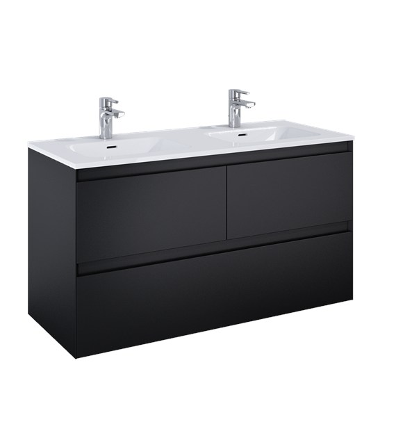 SZAFKA SPLIT 120 3S BLACK MATT PDW