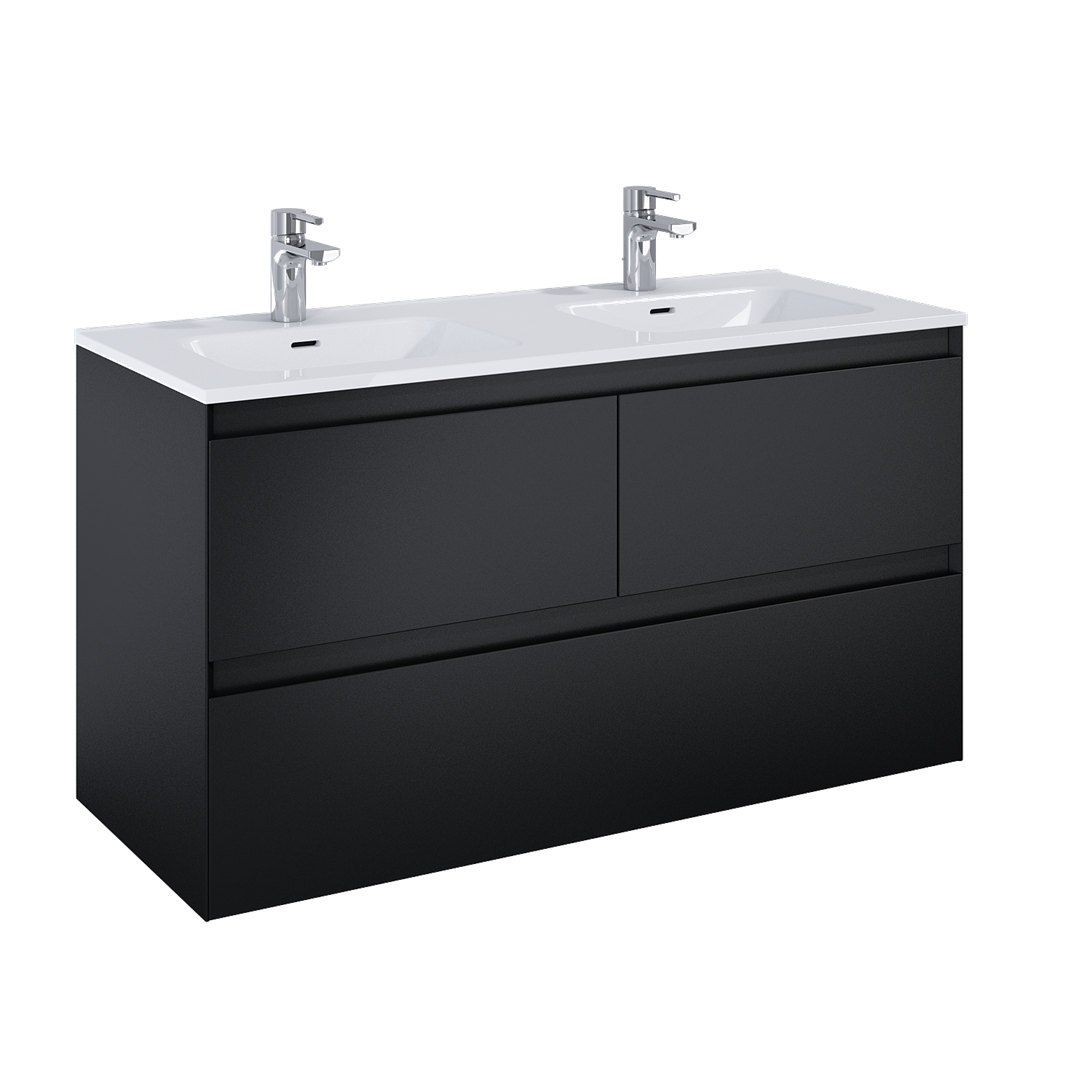 SPLIT SZAFKA 120 3S BLACK MATT PDW