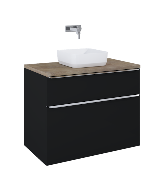 SZAFKA LOFTY 90 2S BLACK MATT PDW