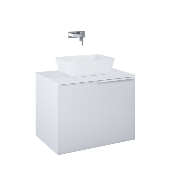 SZAFKA GLAM 70 1S+1S WHITE MATT PDW