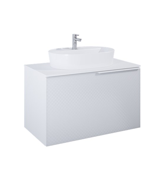 SZAFKA GLAM 90 1S+1S WHITE MATT PDW