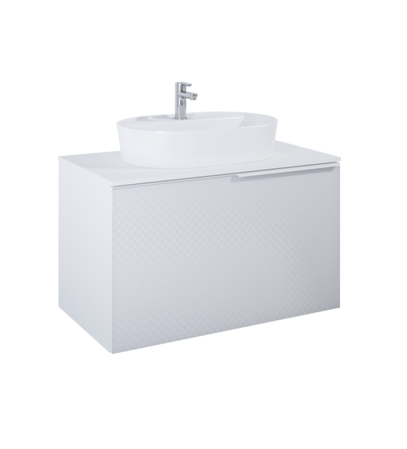 SZAFKA GLAM 90 1S+1S WHITE MATT PDW