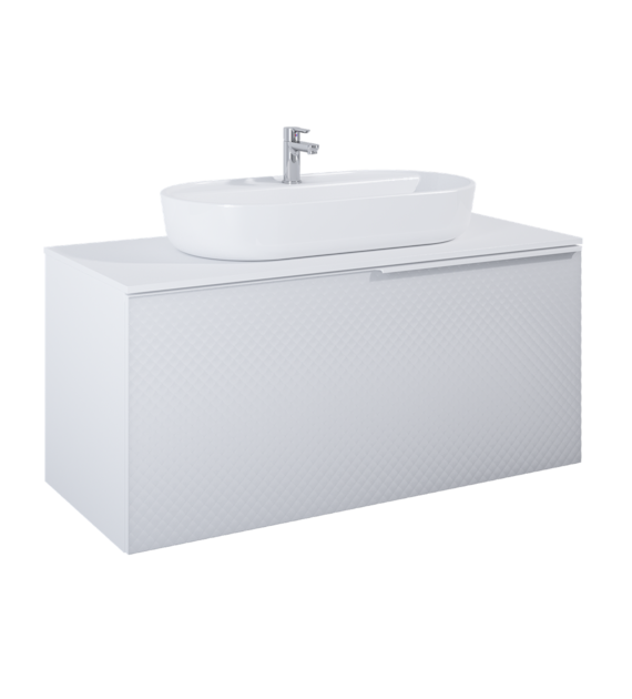 SZAFKA GLAM 120 1S+1S WHITE MATT PDW