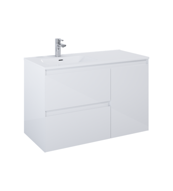 SZAFKA SPLIT 100 2S L CARGO WHITE HG PDW