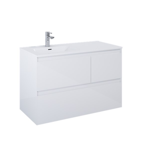 SPLIT SZAFKA 100 3S LEWA WHITE