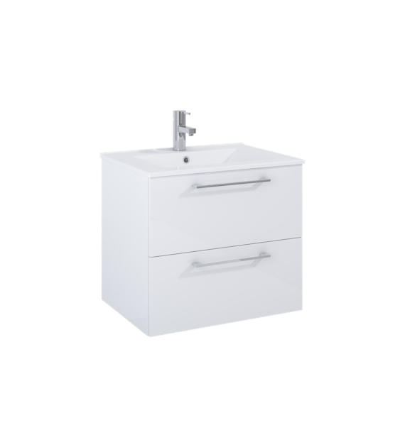 ROMA PLUS SZAFKA 60 2S + UMYWALKA WHITE HG