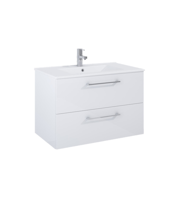 ROMA PLUS SZAFKA 80 2S + UMYWALKA WHITE HG