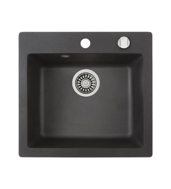 CLIVO 50 ZLEW. 1-K 49x45,5 ONYKS