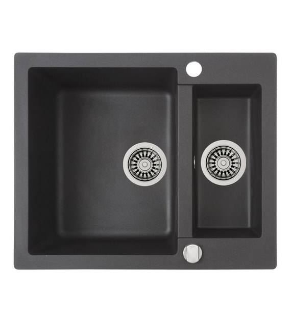 CLIVO 60 ZLEW. 1,5-K ODWRACALNY 61x49,5 ONYKS