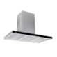OKAP PRZYŚCIENNY PROSTY DLH 986T INOX/CZARNE SZKŁO